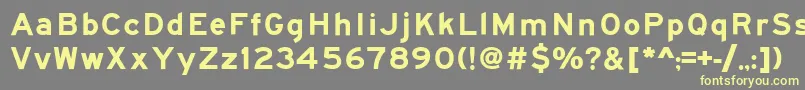 Roadgeek2005SeriesEm Font – Yellow Fonts on Gray Background