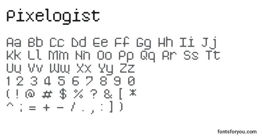Police Pixelogist - Alphabet, Chiffres, Caractères Spéciaux
