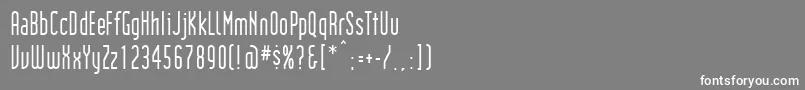 InstitutionRegular Font – White Fonts on Gray Background