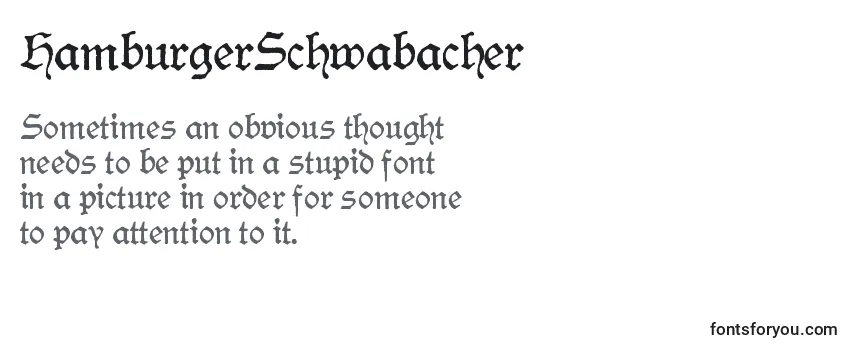 Review of the HamburgerSchwabacher Font