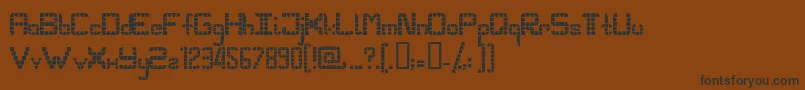 Pangolin Font – Black Fonts on Brown Background