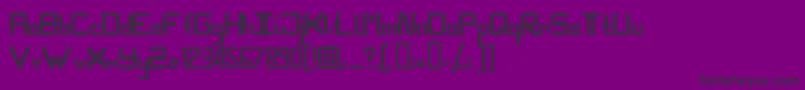 フォントPangolin – 紫の背景に黒い文字