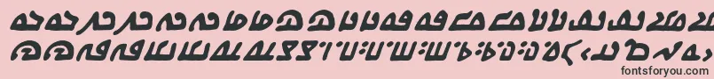 WecomeinpeacebbBi Font – Black Fonts on Pink Background