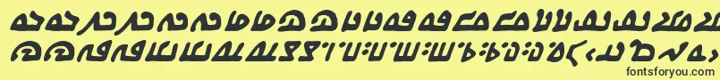 WecomeinpeacebbBi Font – Black Fonts on Yellow Background