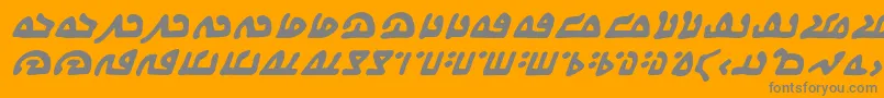 WecomeinpeacebbBi Font – Gray Fonts on Orange Background