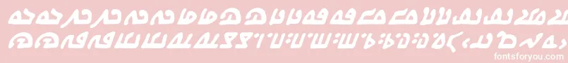 WecomeinpeacebbBi Font – White Fonts on Pink Background