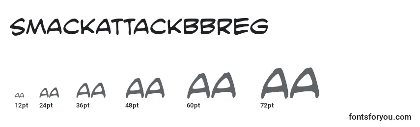 Размеры шрифта SmackattackbbReg