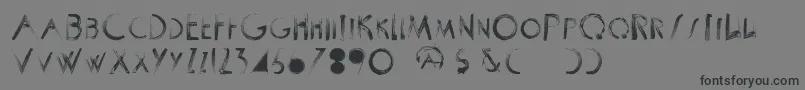ScrapistRegular Font – Black Fonts on Gray Background