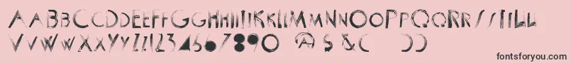 More about ScrapistRegular Font ScrapistRegular Font – Black Fonts on Pink Background