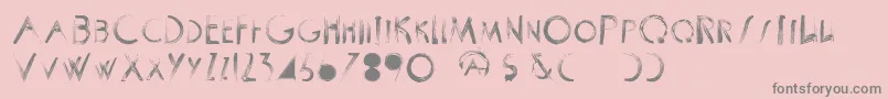 ScrapistRegular Font – Gray Fonts on Pink Background