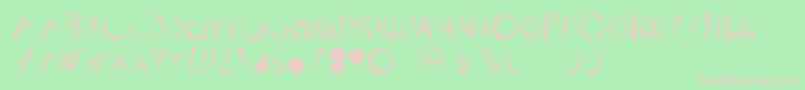 More about ScrapistRegular Font ScrapistRegular Font – Pink Fonts on Green Background