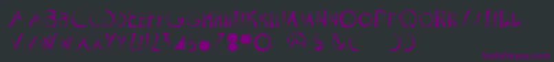 ScrapistRegular Font – Purple Fonts on Black Background