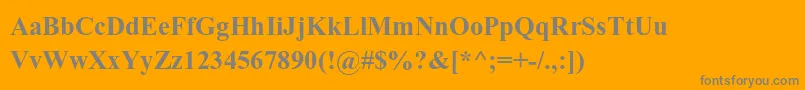 AparajitaBold Font – Gray Fonts on Orange Background