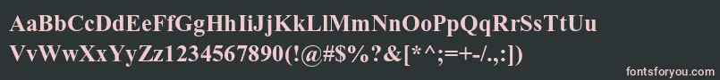 AparajitaBold Font – Pink Fonts on Black Background