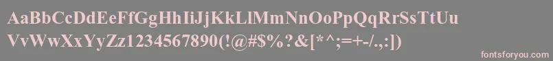 AparajitaBold Font – Pink Fonts on Gray Background