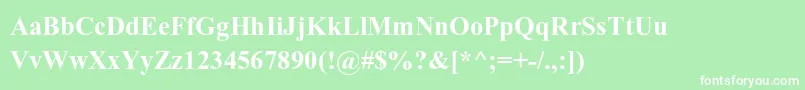 AparajitaBold Font – White Fonts on Green Background