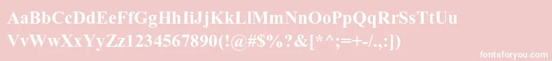 AparajitaBold Font – White Fonts on Pink Background