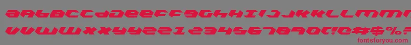 KubrickCondensedLight Font – Red Fonts on Gray Background