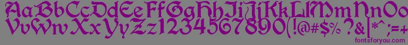BerryRotunda Font – Purple Fonts on Gray Background