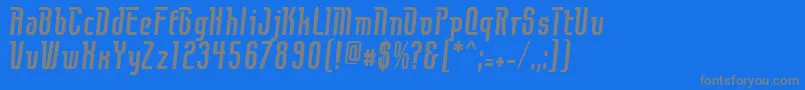 Czcionka Contact – szare czcionki na niebieskim tle