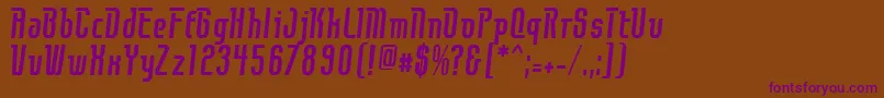 Шрифт Contact – фиолетовые шрифты на коричневом фоне