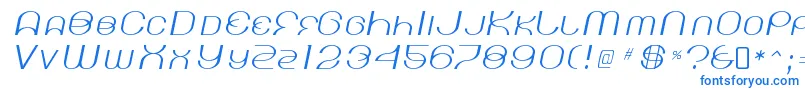 KickinglimosRegular-fontti – siniset fontit valkoisella taustalla