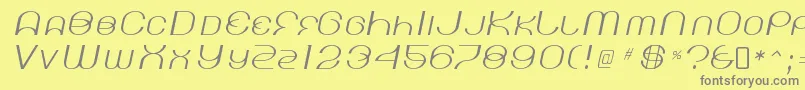 Шрифт KickinglimosRegular – серые шрифты на жёлтом фоне