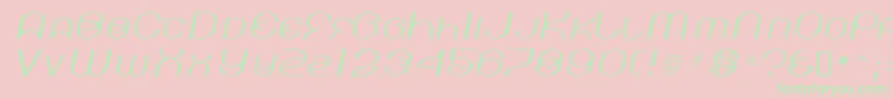 KickinglimosRegular-Schriftart – Grüne Schriften auf rosa Hintergrund