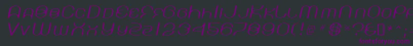 KickinglimosRegular Font – Purple Fonts on Black Background