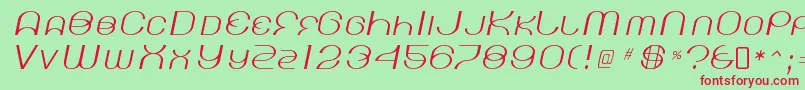 KickinglimosRegular Font – Red Fonts on Green Background