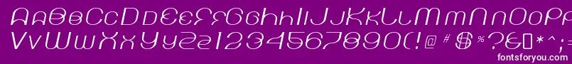 KickinglimosRegular Font – White Fonts on Purple Background