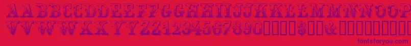 Festivacapsssk Font – Purple Fonts on Red Background
