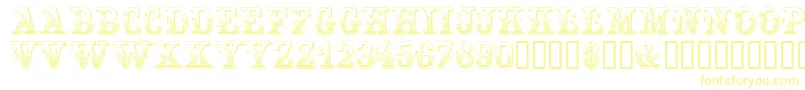 Festivacapsssk Font – Yellow Fonts on White Background