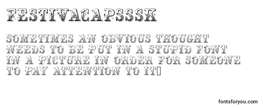 Шрифт Festivacapsssk