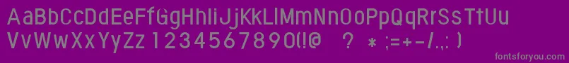 FontoponeutralRegular Font – Gray Fonts on Purple Background