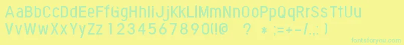 More about FontoponeutralRegular Font FontoponeutralRegular Font – Green Fonts on Yellow Background