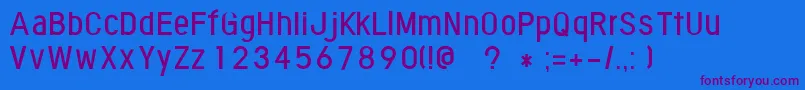 FontoponeutralRegular-fontti – violetit fontit sinisellä taustalla