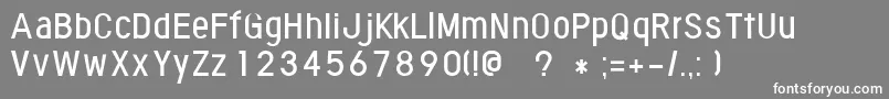Подробнее о шрифте FontoponeutralRegular Шрифт FontoponeutralRegular – белые шрифты на сером фоне