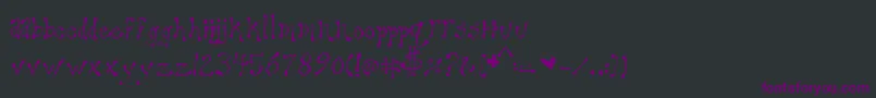 Maryellen Font – Purple Fonts on Black Background