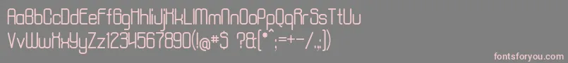 フォントAposiopesisNormal – 灰色の背景にピンクのフォント
