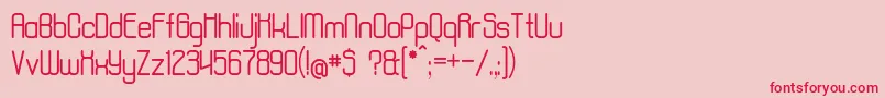 AposiopesisNormal Font – Red Fonts on Pink Background