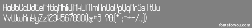 フォントAposiopesisNormal – 灰色の背景に白い文字