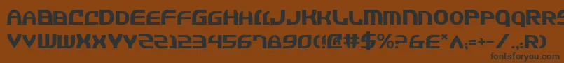 Jannisaries Font – Black Fonts on Brown Background
