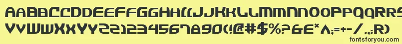 Jannisaries Font – Black Fonts on Yellow Background