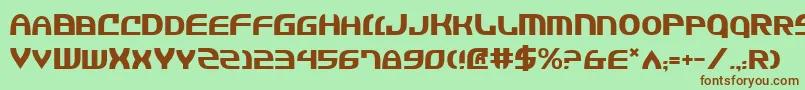 Jannisaries Font – Brown Fonts on Green Background