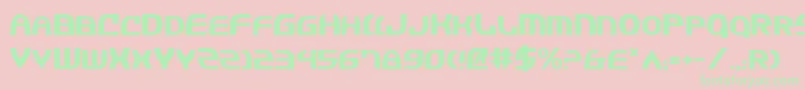 Jannisaries Font – Green Fonts on Pink Background