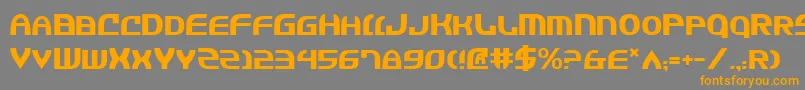 Jannisaries Font – Orange Fonts on Gray Background