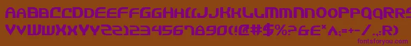 Jannisaries Font – Purple Fonts on Brown Background
