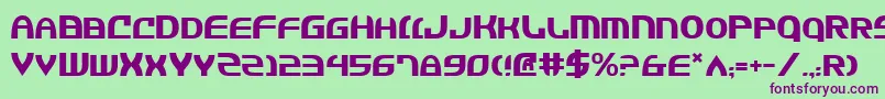 Jannisaries Font – Purple Fonts on Green Background