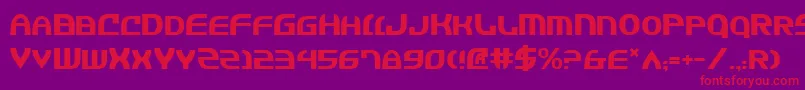 Jannisaries Font – Red Fonts on Purple Background